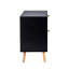 Table de chevet 2 tiroirs en rotin pour chambre à coucher et salon, table de bout, table d'appoint avec 2 tiroirs décoratifs en rotin fabriqués à la main