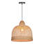 Luminaire suspendu 1 lumière dôme en bambou-932471383