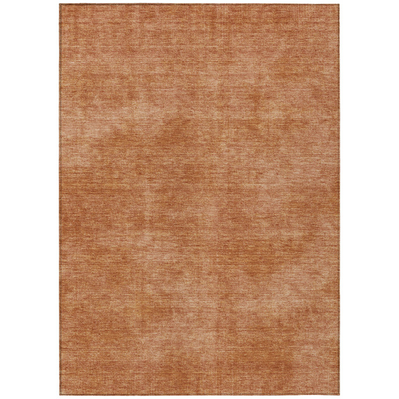 HomeRoots 3' X 5' Brown Washable Indoor Outdoor Area Rug