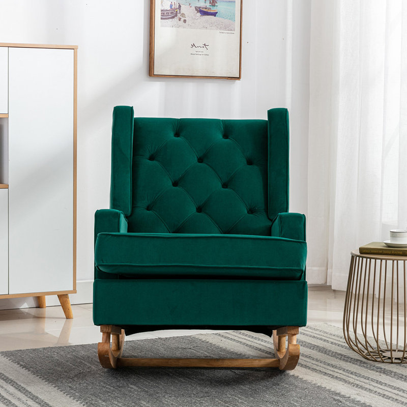 Chaise berçante Elliegrace, Émeraude