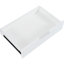 Îlot de cuisine classique avec porte-poubelle, tablettes réglables, 5 roulettes cachées, poubelle de luxe style blanc, bloc d'alimentation, 3 tiroirs, look ouvert-2136488595