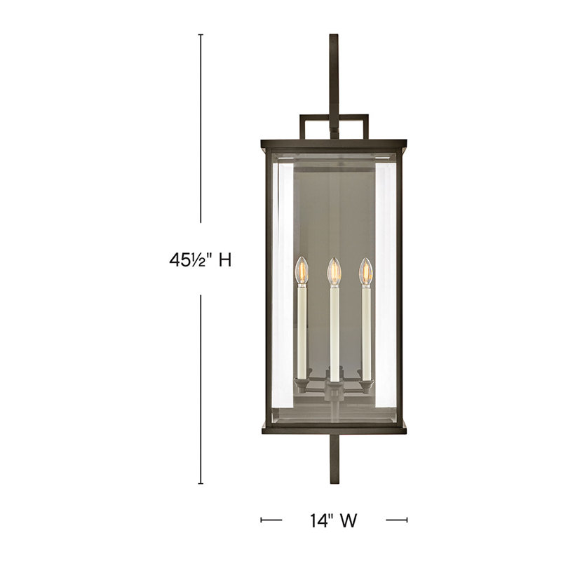 Weymouth 4 - Light Outdoor Wall Lantern, Oil Rubbed Bronze