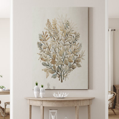«Leaf Arrangement II», reproduction d'art sur toile tendue
