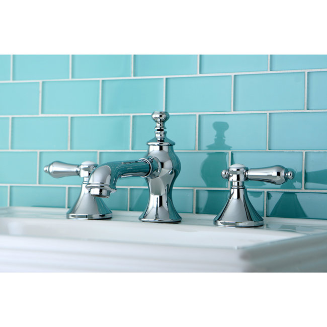 Robinet de salle de bain espacé Kingston, Chrome poli