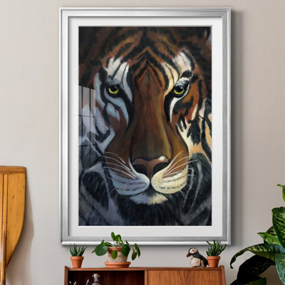 " Tiger Stare " Painting Print