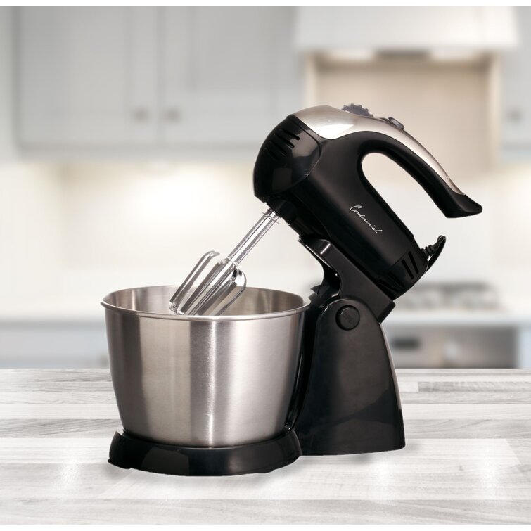 Continental Electric 5 Speed Hand Mixer, White