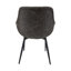 Chaise de salle à manger en cuir avec pieds d'appoint en fer thermolaqué Haglund-123386569-68459895
