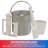 Total Chef 2-in-1 1.6 Qt. Automatic Ice Cream and Yogurt Maker, Stainless Steel, Built-In Compressor