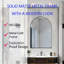Armoire murale de salle de bain encastrée 24 po x 36 po, cadre en métal noir mat avec miroir et tablette de rangement réglable