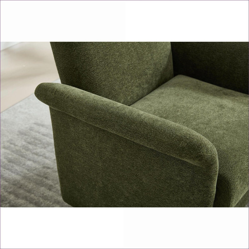 Fauteuil d'appoint pivotant Modern, Vert