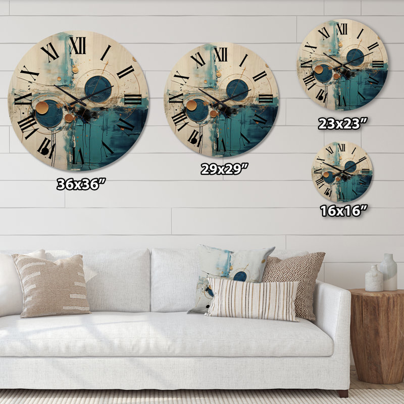 Horloge murale moderne et géométrique New Harmony, Grand