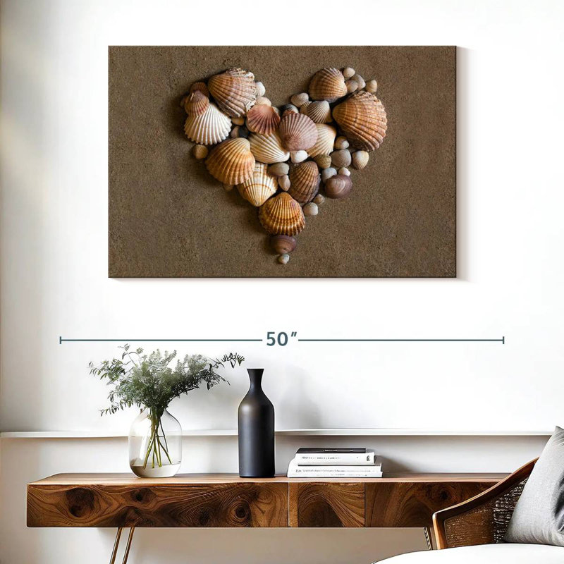Aletra Seashell Heart, 26" H x 39" W