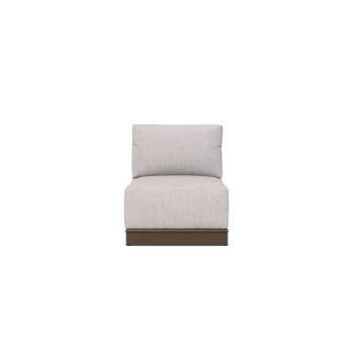 Maui Armless Chair + Fawn Cushion