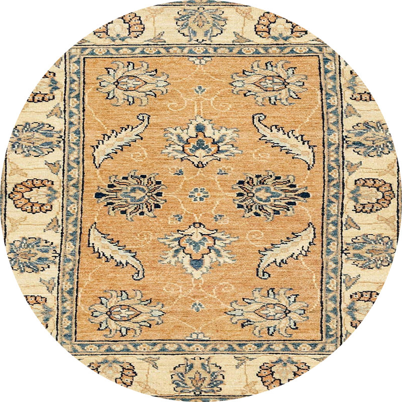 Abstract Indoor Rug, Round 6'