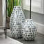 Vase en bambou bleu 11 "Sullivans Capiz