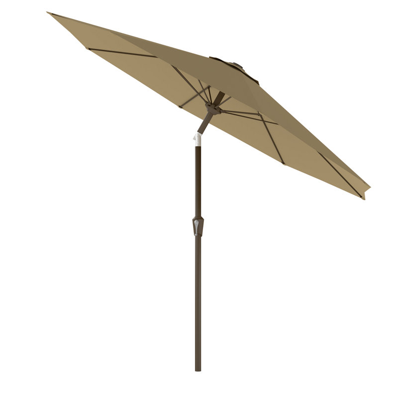  Parasol de marché avec manivelle, Beige