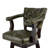 Trophy Tufted Green Swivel Bar Stool Upholstered Leather 30"-61924288-61558328