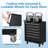 Auto-Lock Metal Rolling Tool Chest - Heavy Duty 6-Drawer Storage Cabinet with Sliding Drawers & Lockable Wheels, Multi-Purpose Garage Organizer Cart (Black)-1996814377