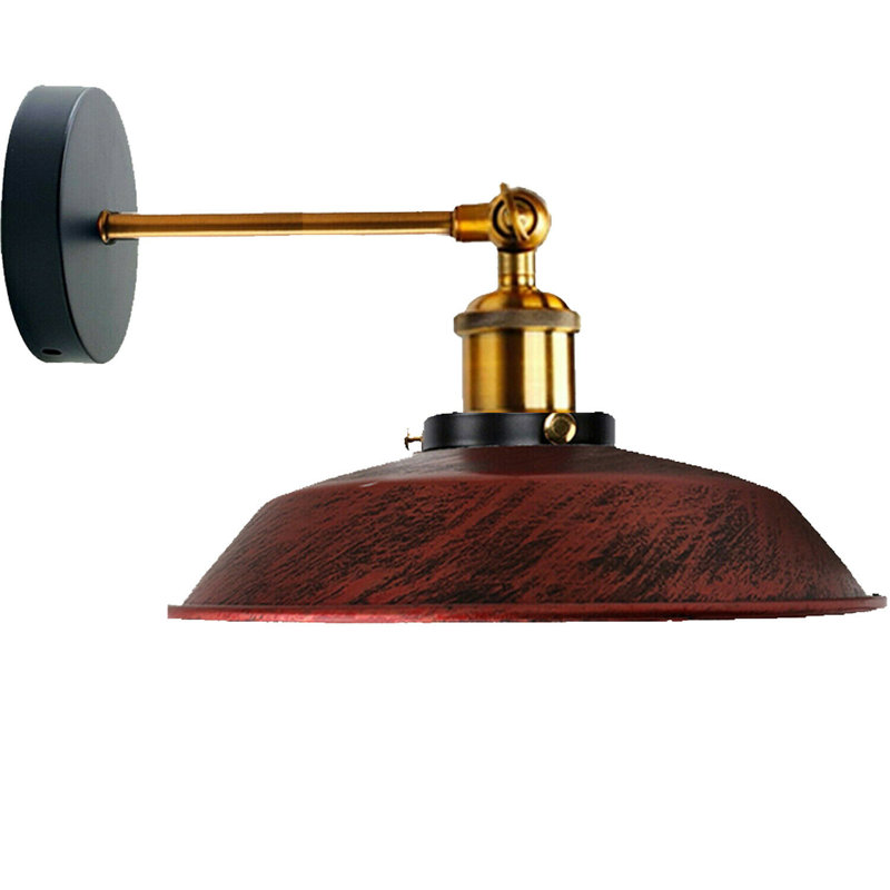 Heller Armed Sconce, Rustic Red