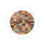Tapis tissé à motif géométrique à carreaux-653839002
