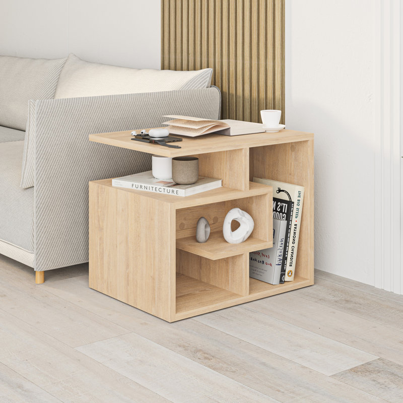 Table basse Alyea, Brun