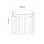 50cm Wide Round No Pattern Standard Ottoman with Storage-1234248931