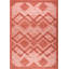 Tapis extérieur géométrique moderne et contemporain pour le salon - rouge saumon-469230582