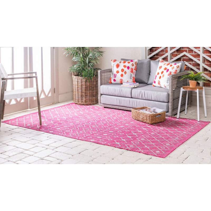 Avah Geometric Indoor / Outdoor Rug, Rectangle 8' x 11'4"