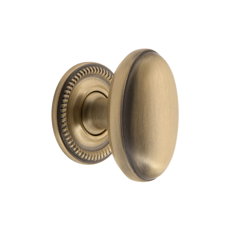 Eden Prairie Oval Knob, Vintage Brass