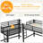 Loft Bed Twin Size, Heavy Duty Loft Bed Frame With 2 Build In Ladder And Full Length Guardrail, Easy Assemble, Noise Free Design, No Box Spring Needed, Black-2124678781