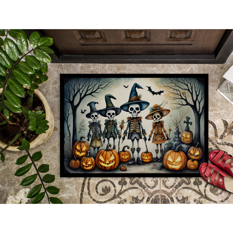 Calacas Skeletons Spooky _2226, L 18 po x L 27 po