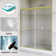 60 In. W X 70 In. H Double Sliding Framed Shower Door In