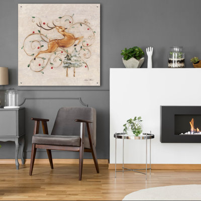 «Deer 1» par Cheri Blum, art mural en verre acrylique