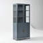 Grande armoire vitrée avec éclairage DEL et tablettes réglables pour des solutions de rangement polyvalentes pour la maison et le bureau-2094196036