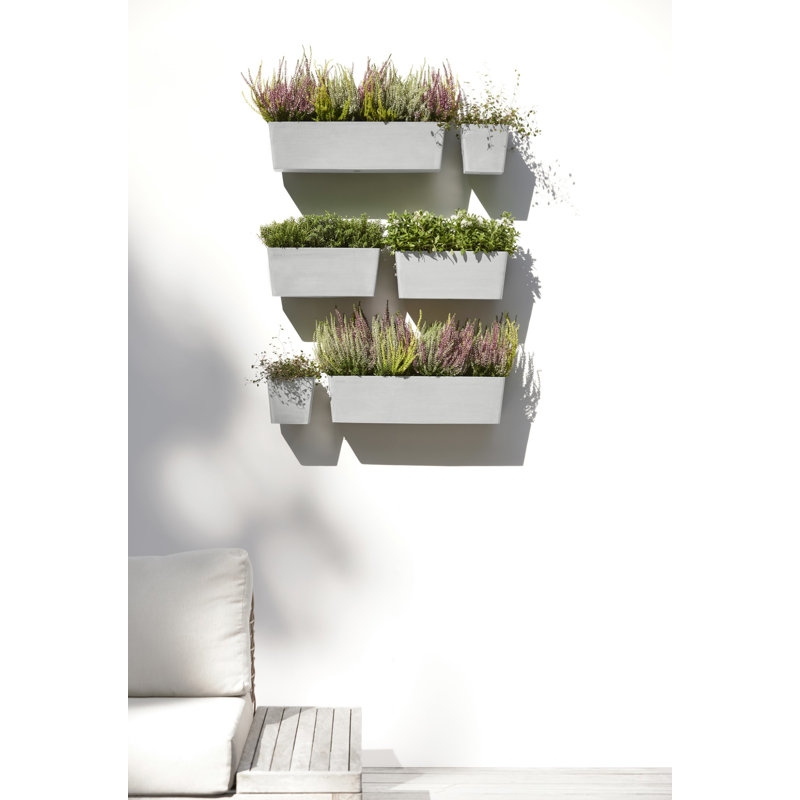 Wall Planter, White Gray