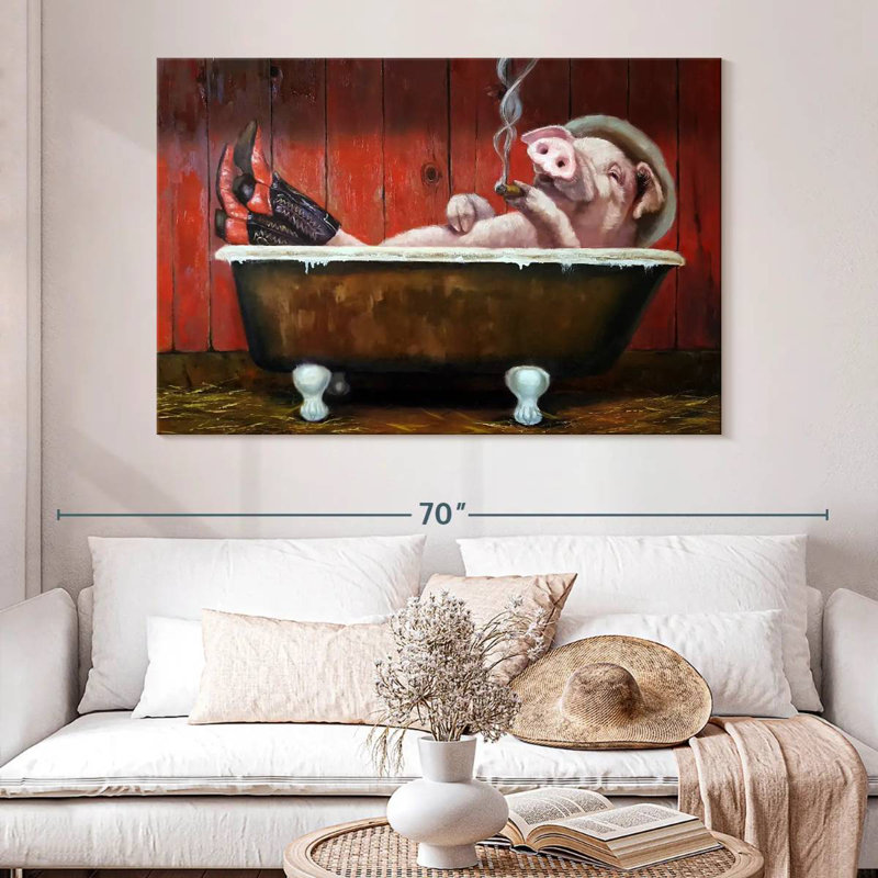 Brampt Hog Heaven, 34" H x 51" W