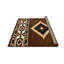 Tapis de style sud-ouest beige HR Brown-2992927