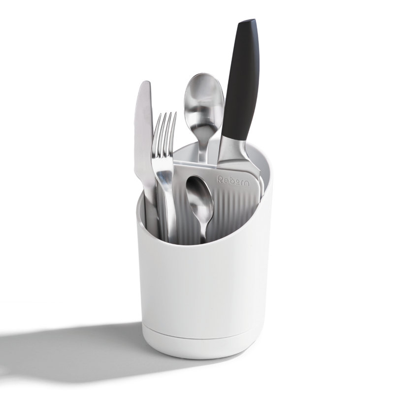 Recycled Cutlery Drainer, Stone