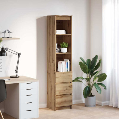 Highboard 37.5X35x180 Cm Engineered Wood