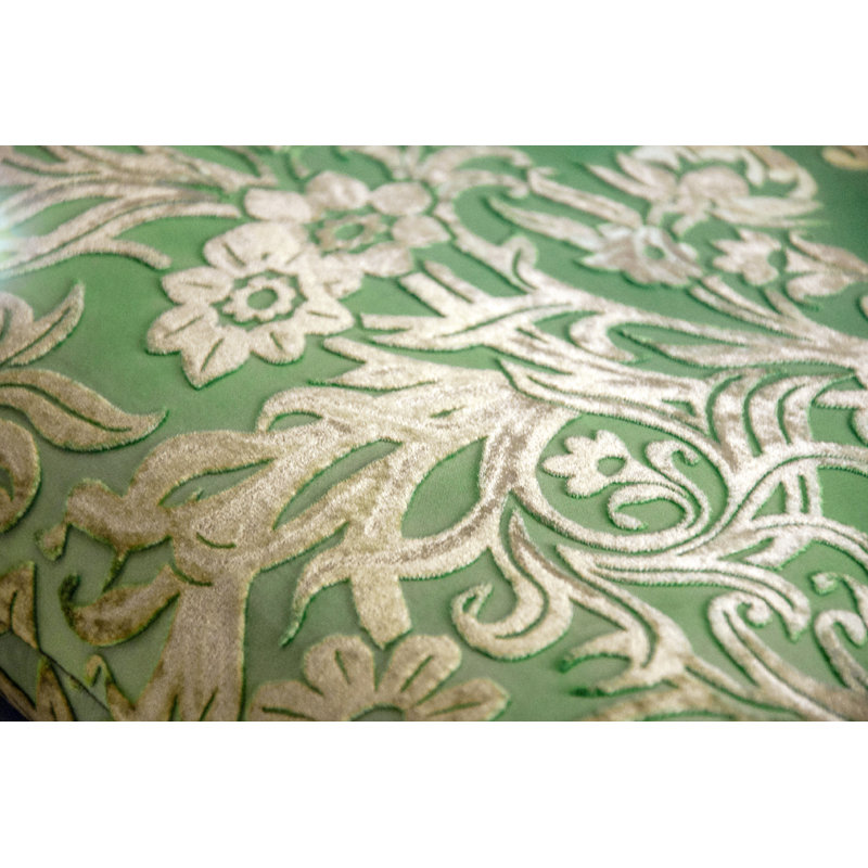 Prospect Park Square Velvet Pillow Cover & Insert, Grass, 18" x 18"