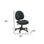 Chaise de bureau réglable pivotante en tissu-1075737969
