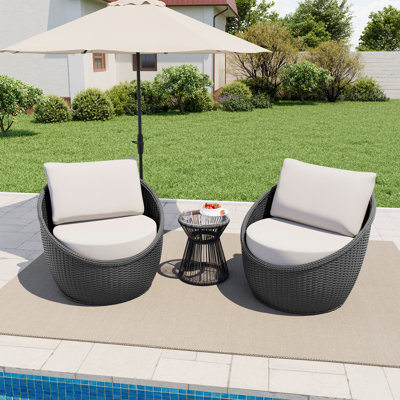 Chaises longues pour patio Leyton