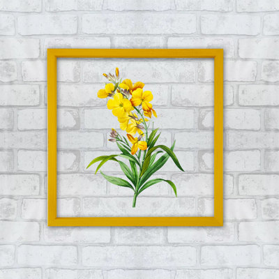 Élégante peinture encadrée décorative, 12,6 po x 12,6 po | 100% verre (0,12 po d'épaisseur), cadre en bois | Impression UV numérique, parfaite pour le salon, la chambre à coucher ou le bureau, design élégant et accrocheur