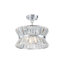 Lustre tambour en cristal 3 lumières