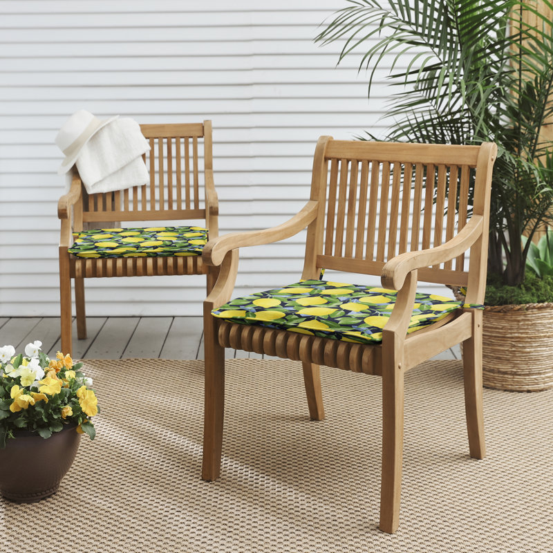 Outdoor 2'' Dining Chair Chair Pad, 2" H x 20" W x 20" D