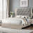 Queen Size Upholstered Bed with Tufted Headboard​