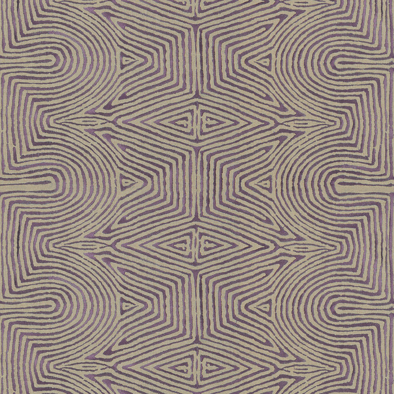 Prism Julia Emb Fabric, Flax/Mauve