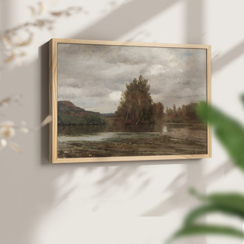 Paysages rétro-CDXC - reproduction encadrée, Naturel, H 11 po x l 14 po
