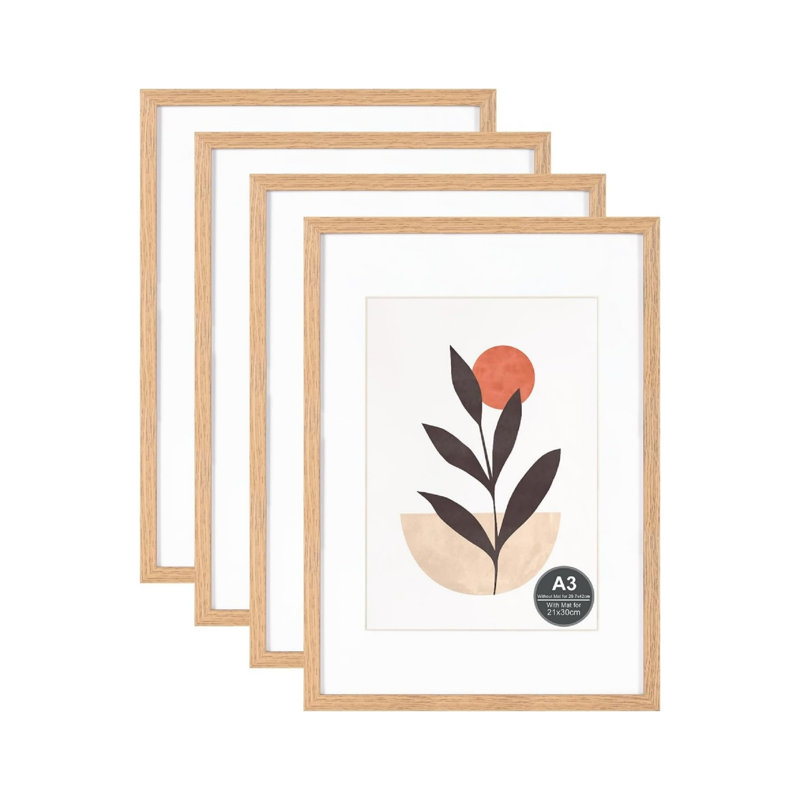 Brown Gallery Wall Picture Frame - Frames Included: 4
