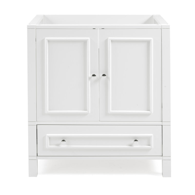 Williamsburg 30" White Pine Vanity Cabinet with Nickel Hardware